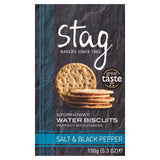 Stag Bakeries Sea Salt & Black Pepper Water Biscuits   150g GOODS M&S   