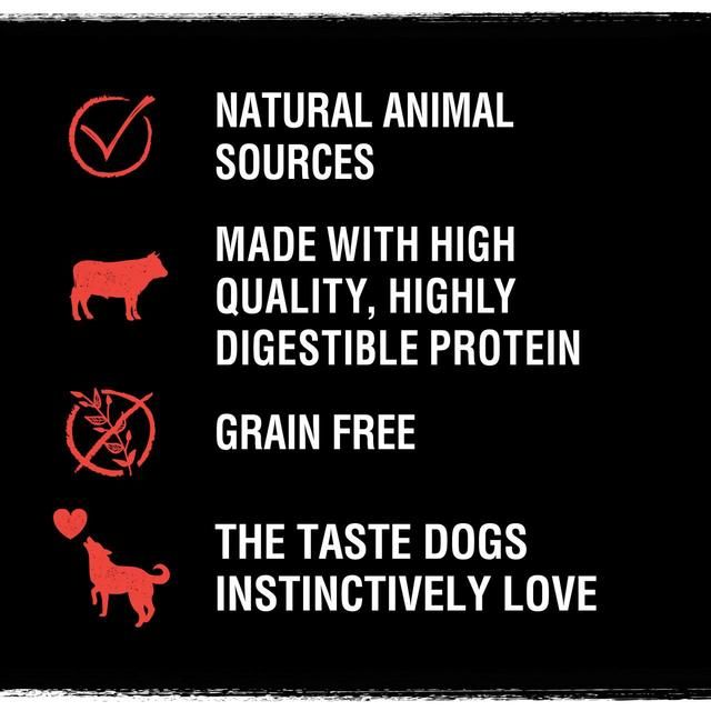 Crave Natural Grain Free Protein Bar Grain Adult Dog Treat Beef   76g