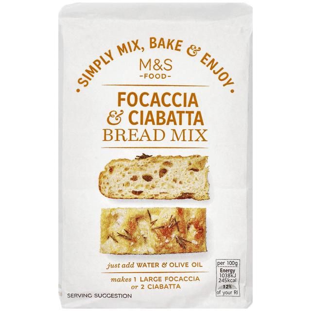 M&S Foccacia & Ciabatta Bread Mix   500g