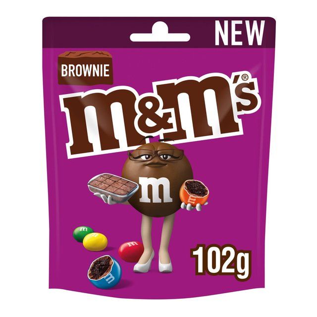 M&M's Brownie Bites Milk Chocolate Pouch Bag   102g GOODS M&S   