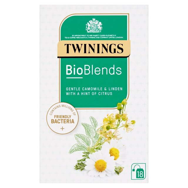 Twinings Bioblends Camomile and Linden Tea with Friendly Bacteria   18 per pack