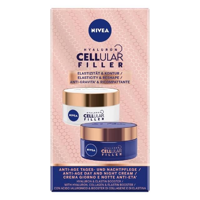 NIVEA Hyaluron Cellular Elasticity Filler Day & Night Face Cream Duo Pack    2 x 50ml