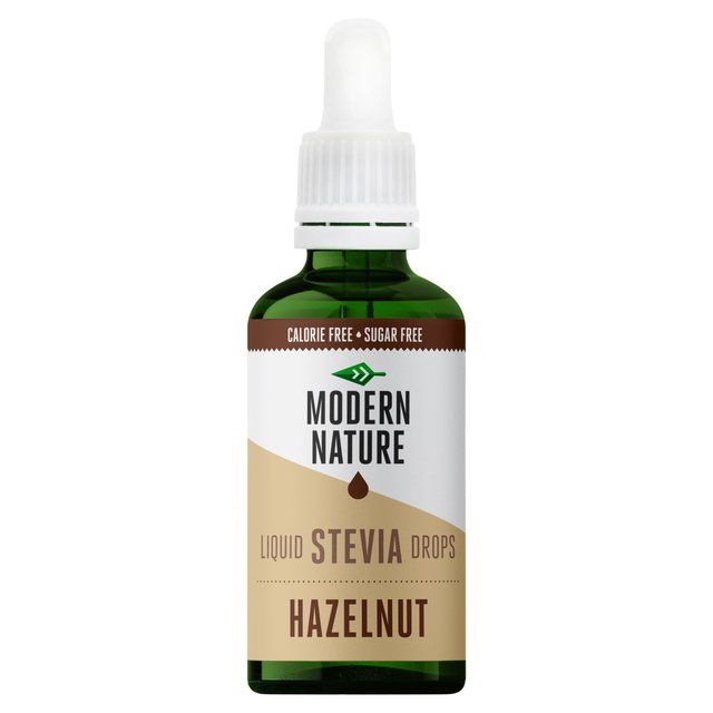 Modern Nature Stevia Drops Hazelnut Sweetener    50ml