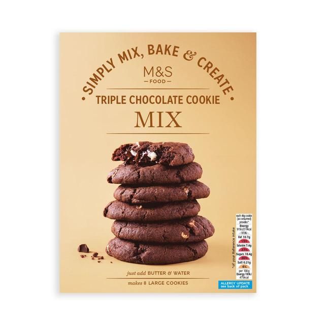 M&S Triple Chocolate Cookie Mix   300g GOODS M&S   