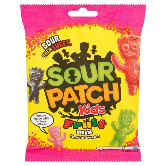 Sour Patch Kids Fruit Mix Sweets Bag   130g