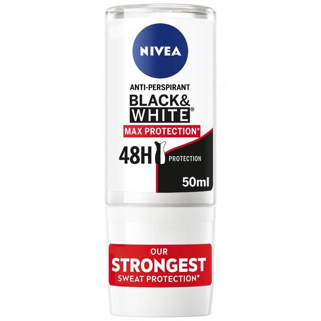 NIVEA Black & White Max Protect Anti-Perspirant Deodorant Roll-On    50ml GOODS M&S   