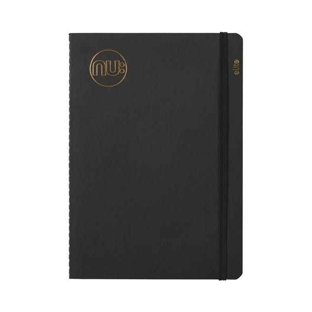 Nu Kraft A5 Black Stitched Notebook - 80 pgs GOODS M&S   