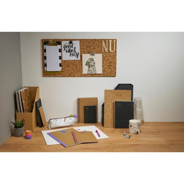 Nu Kraft A5 Black Stitched Notebook - 80 pgs