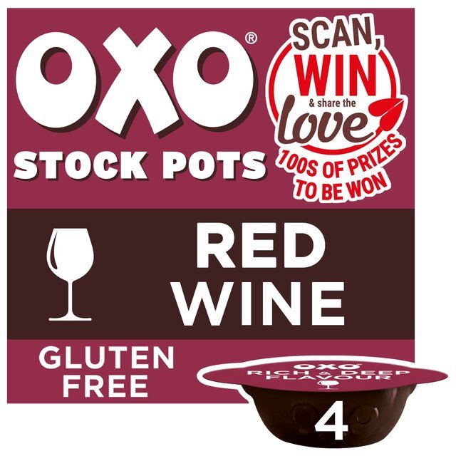 Oxo Red Wine Stock Pots   4 x 20g GOODS M&S   