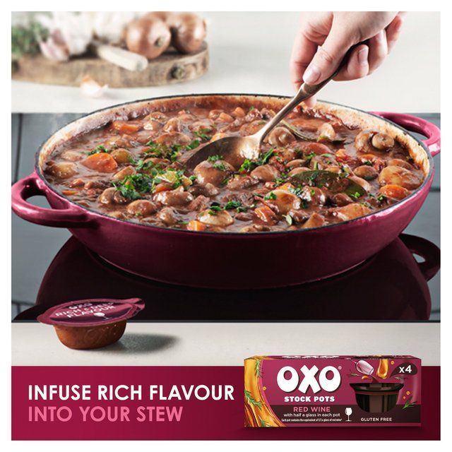 Oxo Red Wine Stock Pots   4 x 20g GOODS M&S   