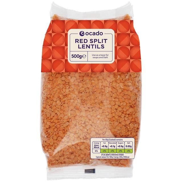 Ocado Red Split Lentils   500g