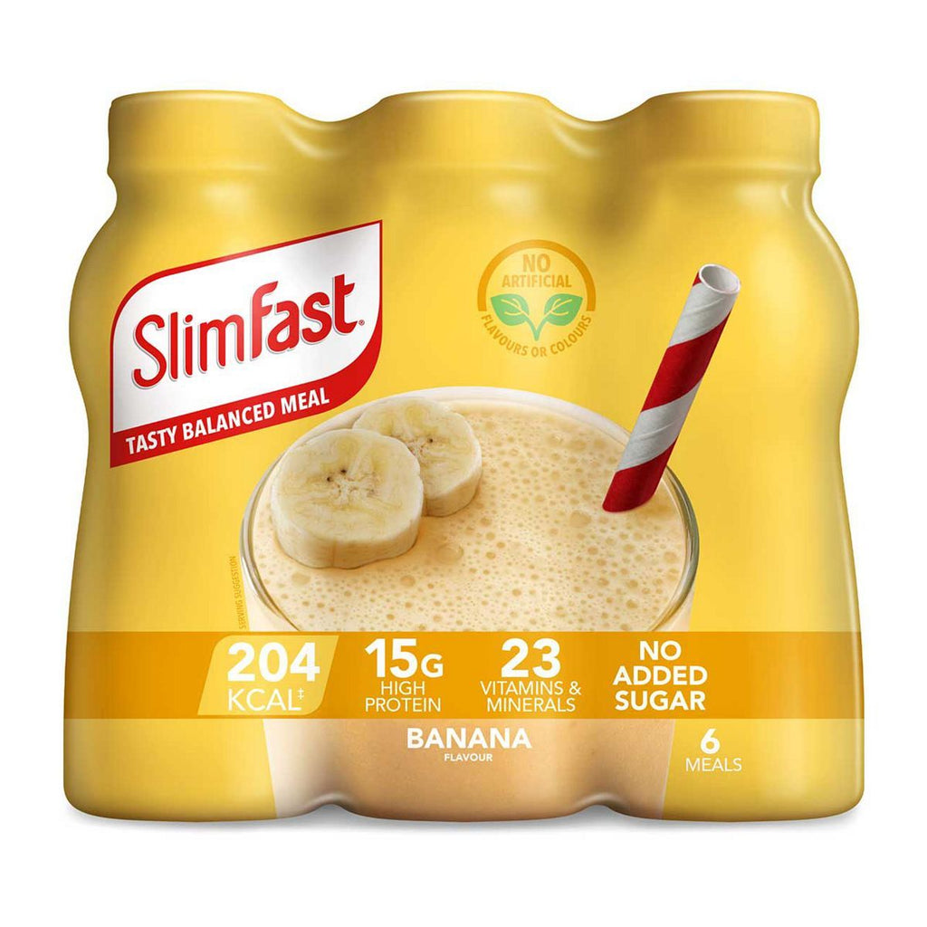 SlimFast Milkshake Multipack Banana 325ml 6s