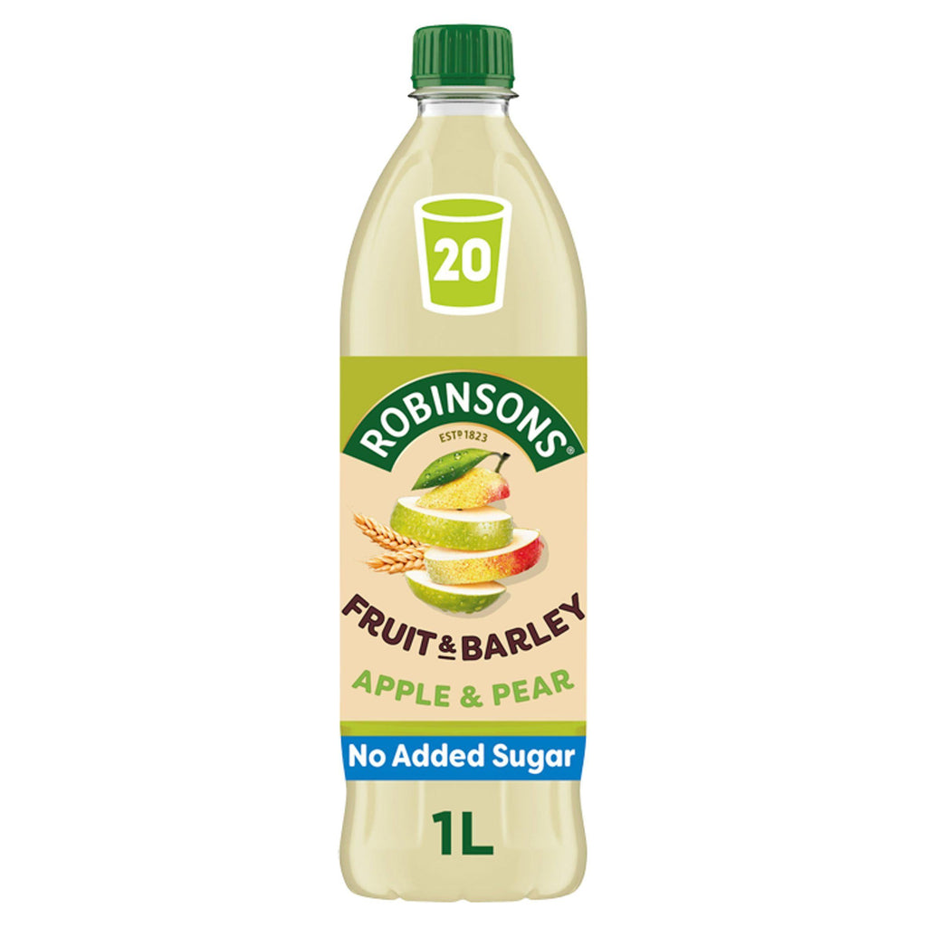 Robinsons Fruit & Barley Apple & Pear Squash No Added Sugar 1L