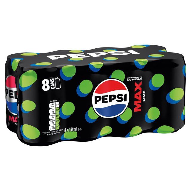 Pepsi Max Lime   8 x 330ml GOODS M&S   