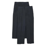 M&S Boys 2pk Navy Slim Leg School Trousers 4-14 Years GOODS M&S   