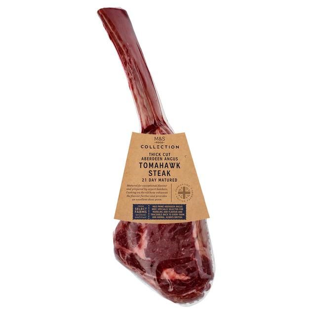 M&S Aberdeen Angus Tomahawk Steak   Typically: 1.15kg