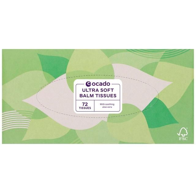 Ocado Ultra Soft Balm Tissues   72 per pack