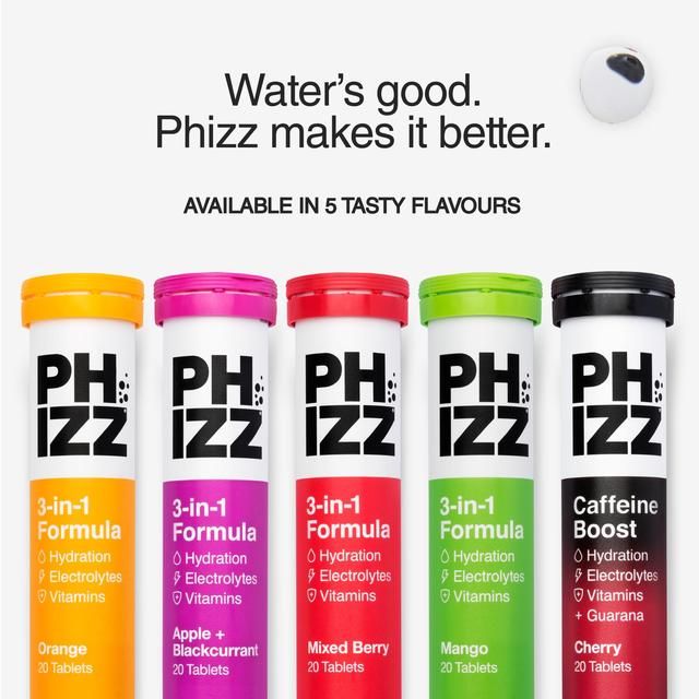 Phizz Apple & Blackcurrant Multivitamin Hydration & Electrolyte Tablets   60 per pack GOODS M&S   