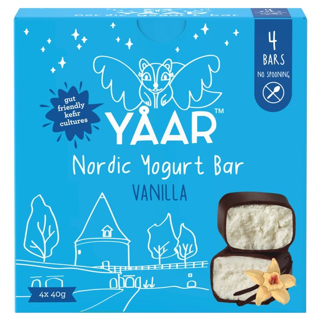 YAAR Nordic Yogurt Bar Vanilla Multipack    4 x 40g