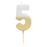 Number 5 Gold Candle 5th Birthday GOODS M&S   