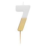 Number 7 Gold Candle 7th Birthday GOODS M&S   