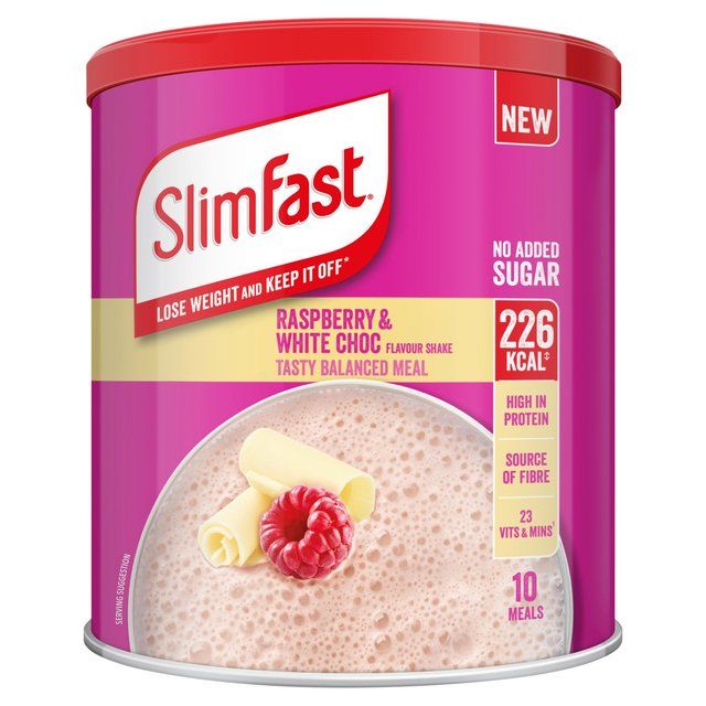 SlimFast Raspberry & White Chocolate Powder Tin    365g