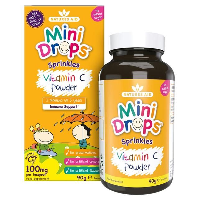 Natures Aid Mini Drops Vitamin C Sprinkles   90g