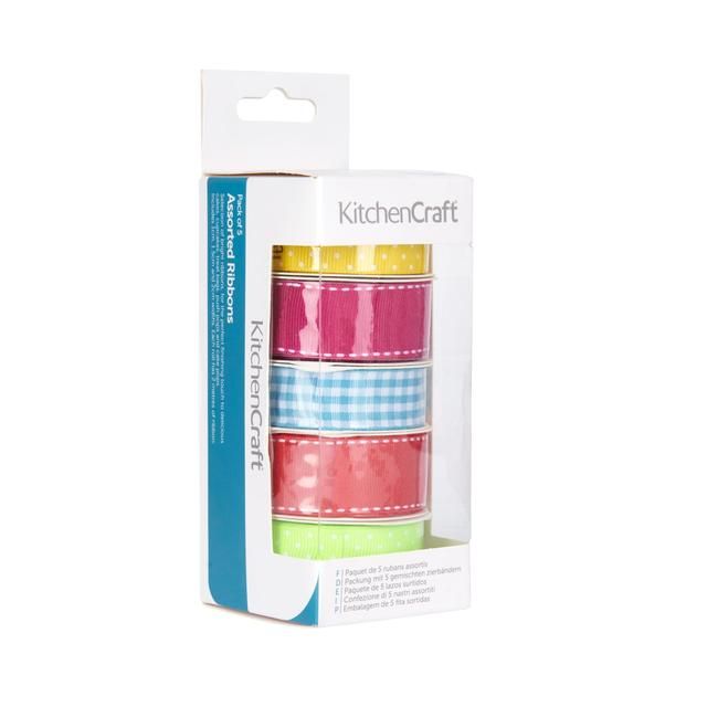 KitchenCraft Sweetly Does It Cake Decorating Ribbon Bright Colours