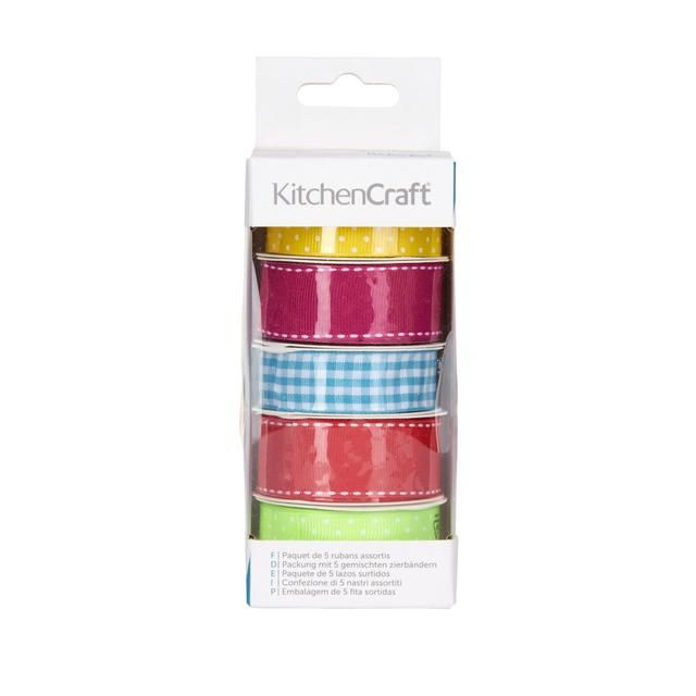 KitchenCraft Sweetly Does It Cake Decorating Ribbon Bright Colours