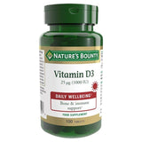 Nature's Bounty Vitamin D3 Supplement Tablets 25ug 1000IU     100 per pack GOODS M&S   