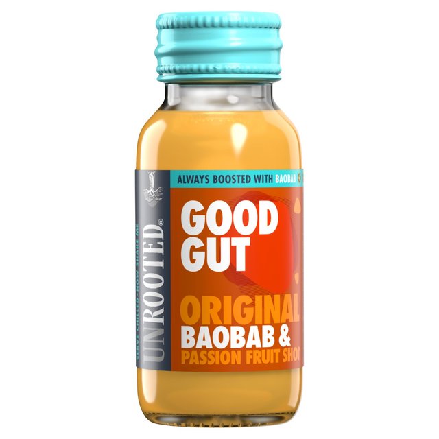 Unrooted Good Gut Original Baobab & Passion Fruit Shot   60ml GOODS M&S   