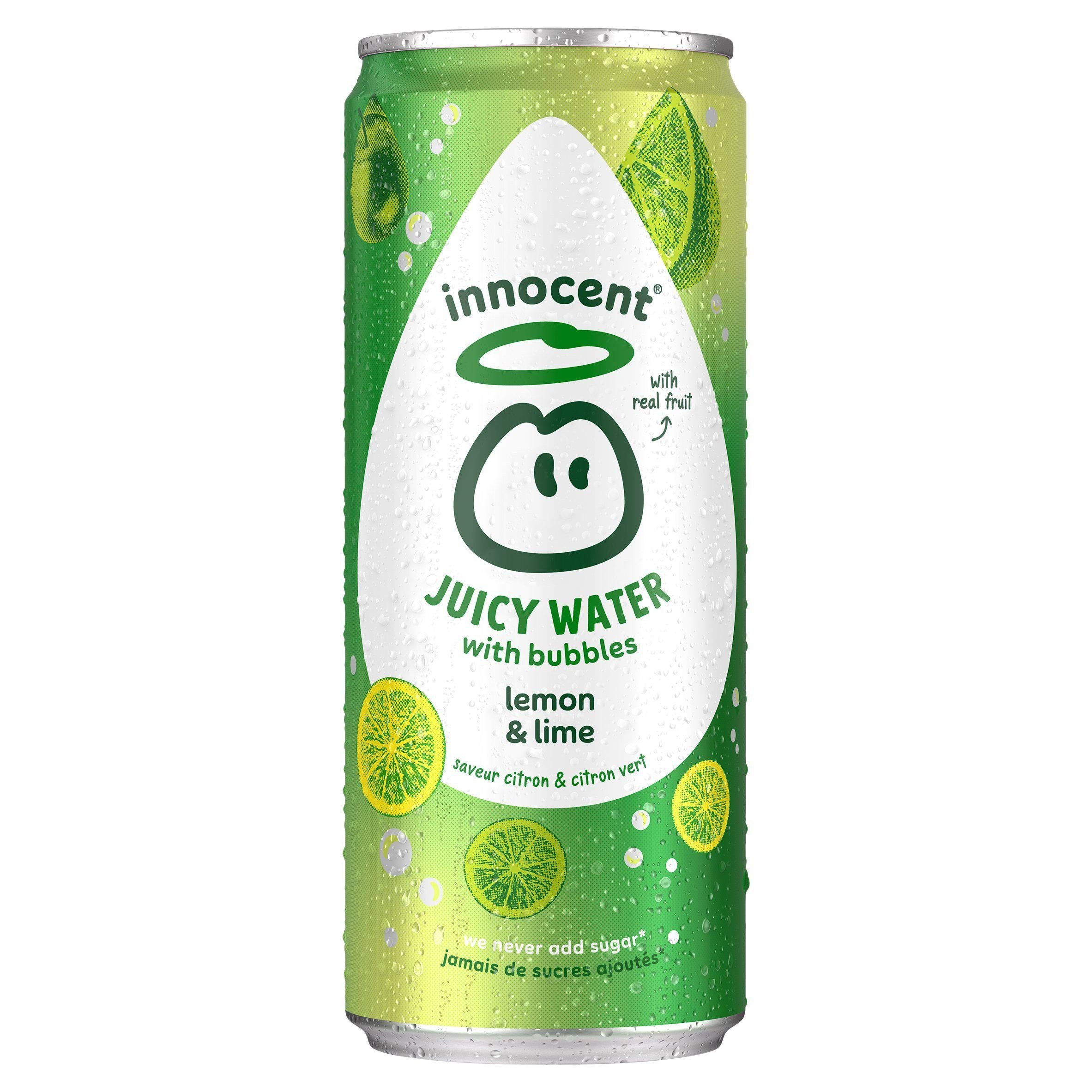 innocent Juicy Water with Bubbles Lemon &amp; Lime 330ml