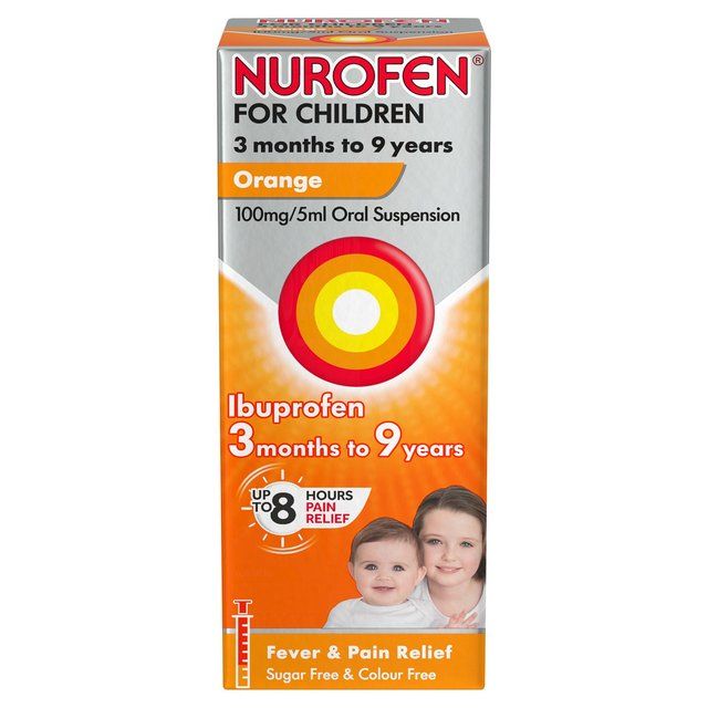 Nurofen for Children 3mths - 9yrs Ibuprofen Orange   100ml