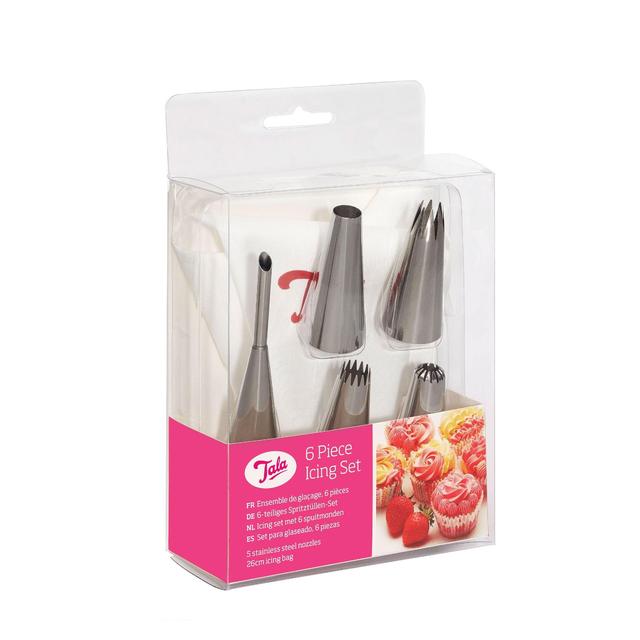 Tala Icing Bag Set with 6 Nozzles    6 per pack