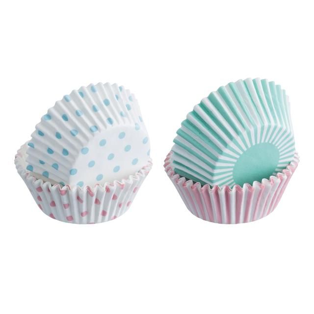 Mixed Pastel Cupcake Cases   100 per pack