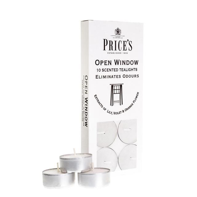 Price's Candles Open Window Odour Eliminating Tealights   10 per pack GOODS M&S   