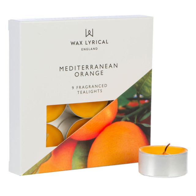 Wax Lyrical Meditterranean Orange Tealights   8 per pack GOODS M&S   