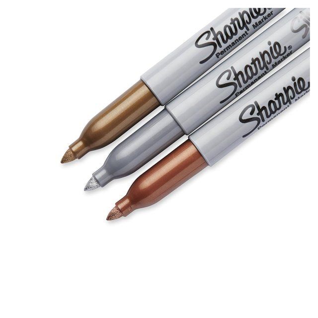 Sharpie Permanent Marker Metallic   3 per pack