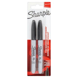 Sharpie Permanent Marker Black   2 per pack GOODS M&S   