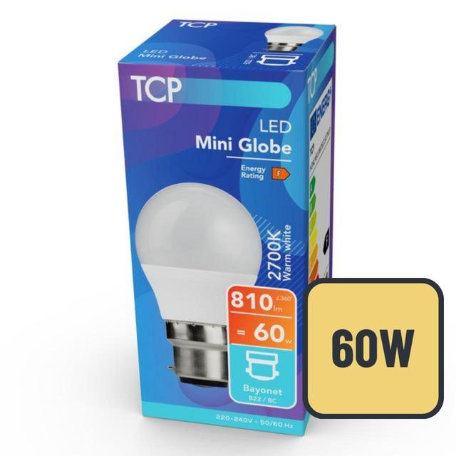 TCP Mini Globe Bayonet 60W Light Bulb