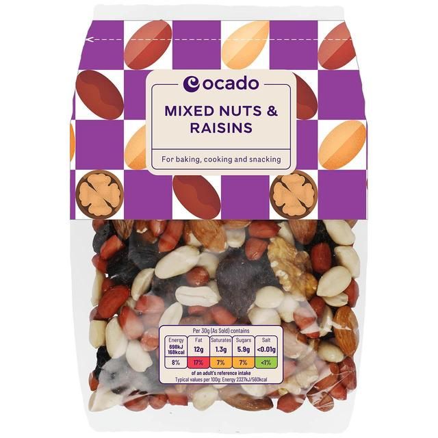 Ocado Mixed Nuts & Raisins   200g