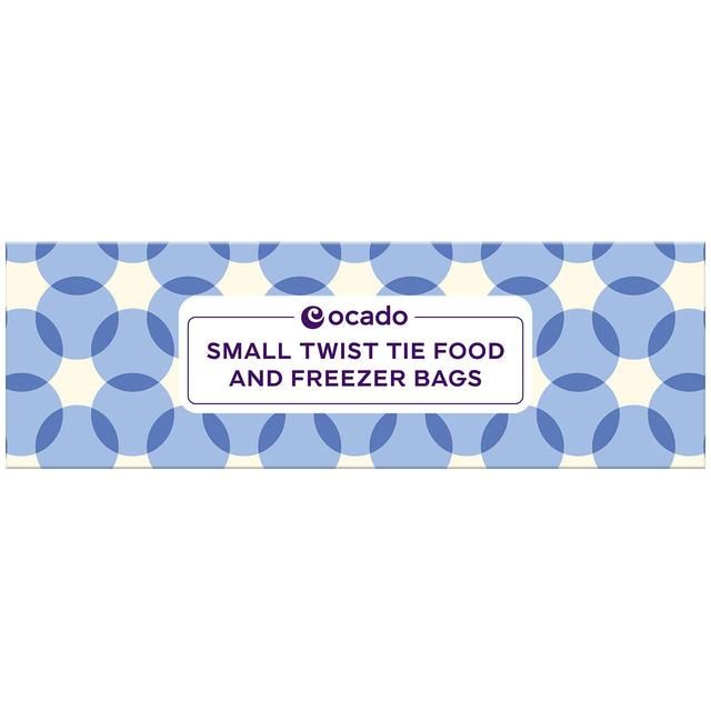 Ocado Small Twist Tie Food & Freezer Bags   80 per pack