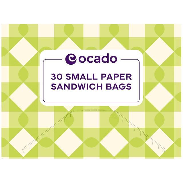 Ocado Small Paper Sandwich Bags   30 per pack GOODS M&S   