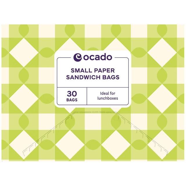 Ocado Small Paper Sandwich Bags   30 per pack