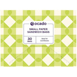 Ocado Small Paper Sandwich Bags   30 per pack GOODS M&S   