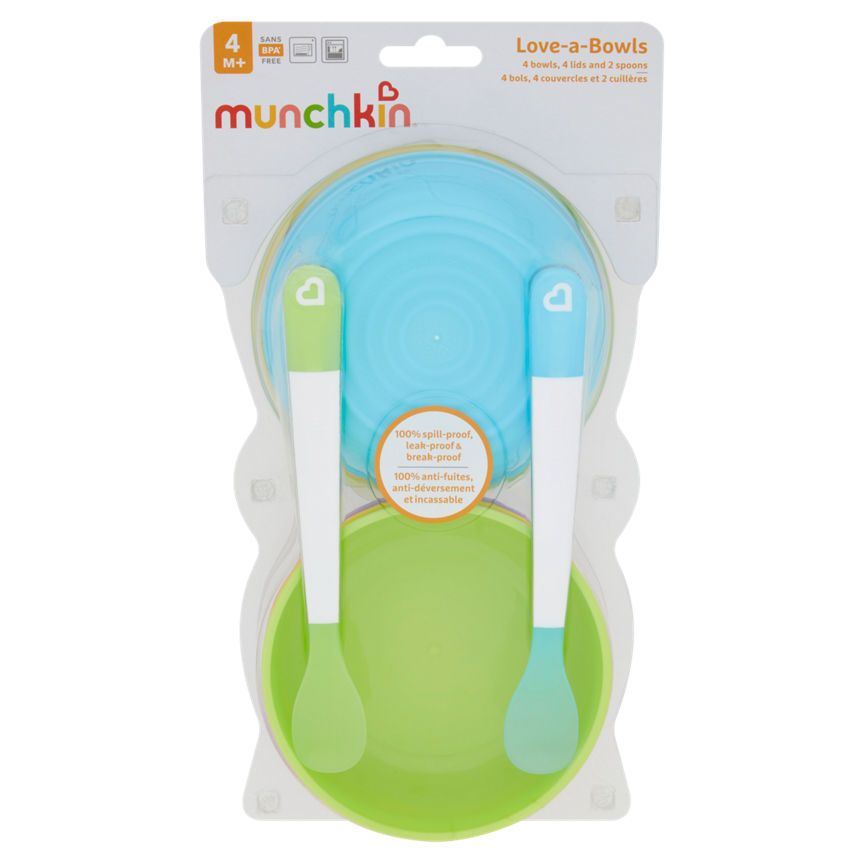 Munchkin Love-a-Bowls 4+ Months Baby accessories & cleaning ASDA   