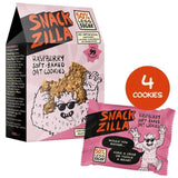 SNACKZILLA Raspberry Soft-Baked Oat Cookies   4 x 30g GOODS M&S   