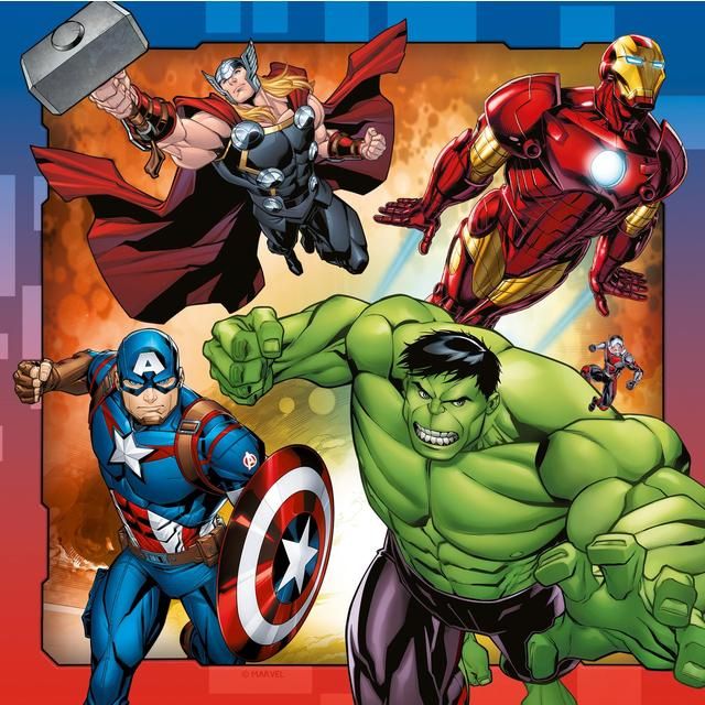 Ravensburger Marvel Avengers Assemble 3x 49 piece Jigsaw Puzzles GOODS M&S   