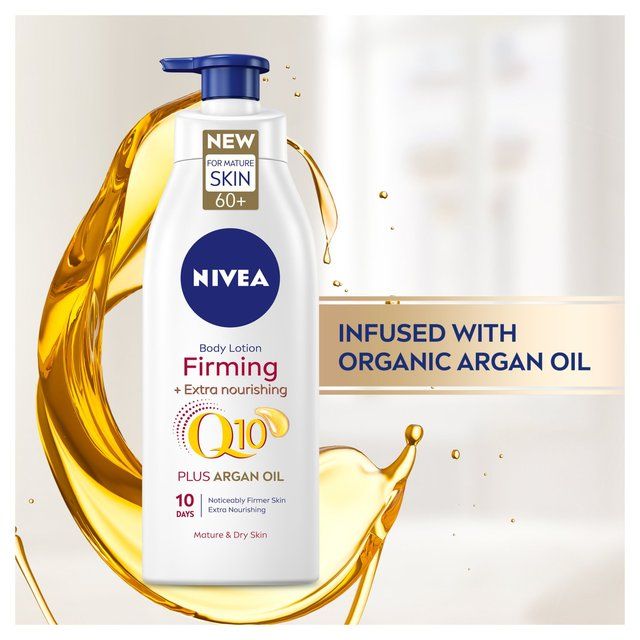 NIVEA Q10 Firming Body Lotion with Argan Oil for Mature 60+ Skin    400ml