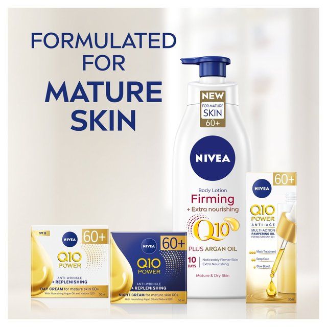 NIVEA Q10 Firming Body Lotion with Argan Oil for Mature 60+ Skin    400ml GOODS M&S   